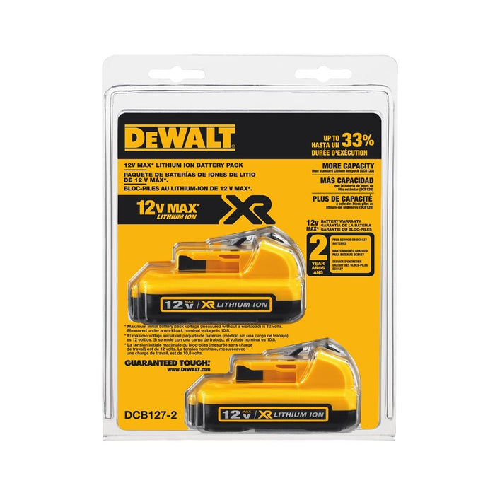 DeWalt 2PK 12V MAX Li-Ion Battery - 2.0Ah