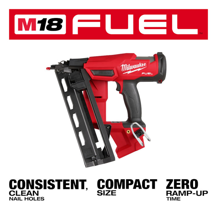 Milwaukee M18 FUEL 16 Gauge Angled Finish Nailer