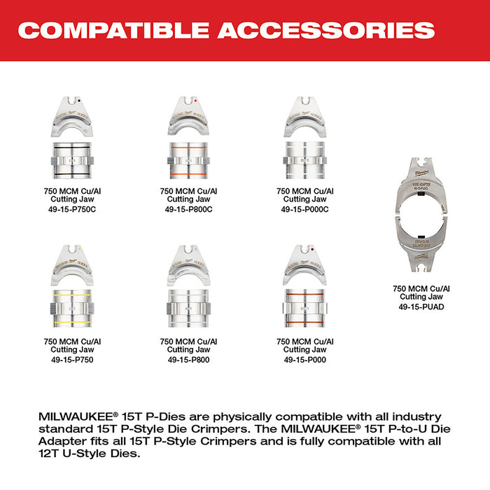 Milwaukee M18 FORCE LOGIC 15T Crimper Kit