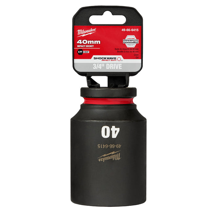 Milwaukee SHOCKWAVE Metric Impact Deep Socket 6-Point