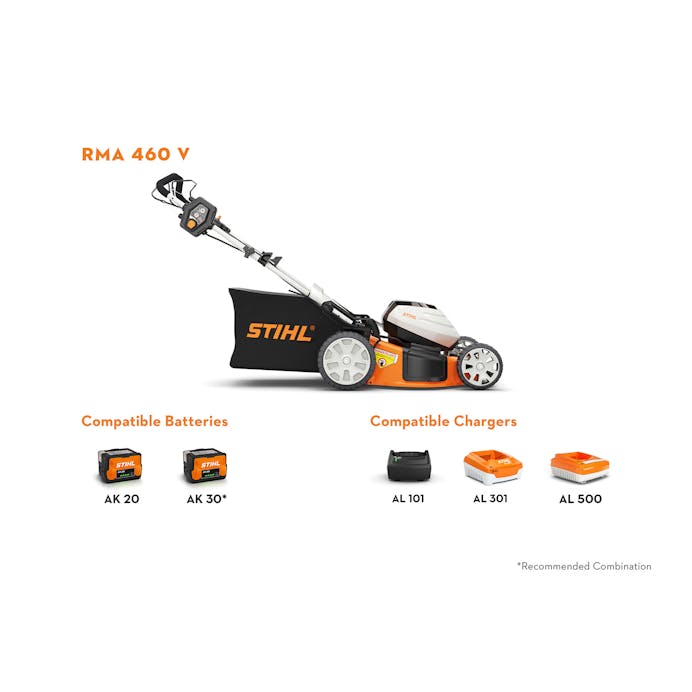 STIHL RMA 460V Self Propelled Cordless Lawn Mower Kit (AK System)