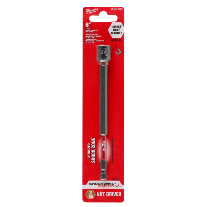 Milwaukee SHOCKWAVE Impact Duty 6" Magnetic Nut Drivers