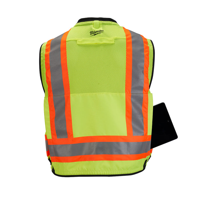 Milwaukee Class 2 Surveyor's High Visibility Safety Vest Yellow
