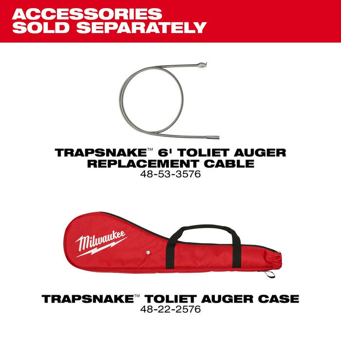 Milwaukee M12 TRAPSNAKE 6ft Toilet Auger Kit