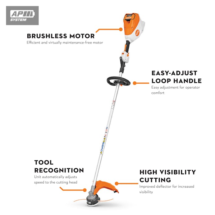 STIHL FSA 120R Cordless Loop Handle Grass Trimmer - Tool Only