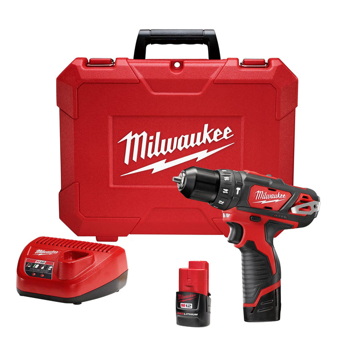 Milwaukee M12 Cordless 3/8" Hammer Drill/Driver Kit