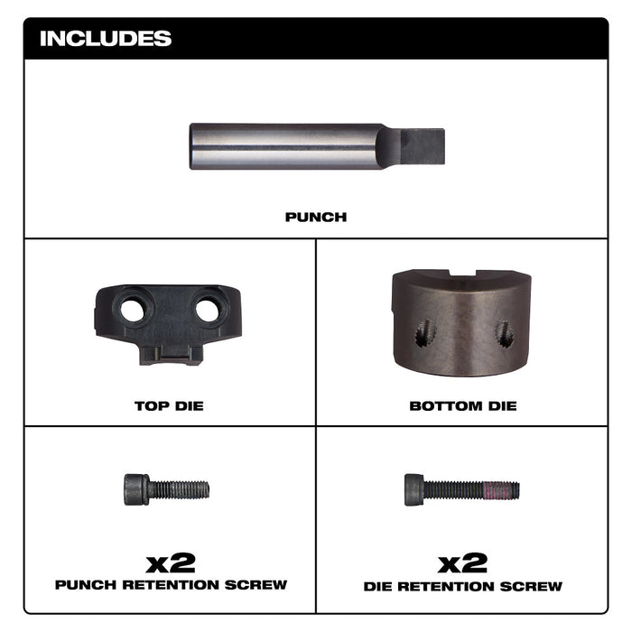 Milwaukee Punch & Die Set For M18 FUEL 10 Gauge Nibbler