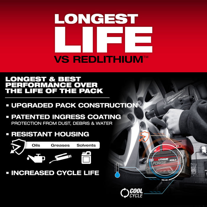 Milwaukee M18™ REDLITHIUM™ FORGE™ XC8.0 Battery Pack