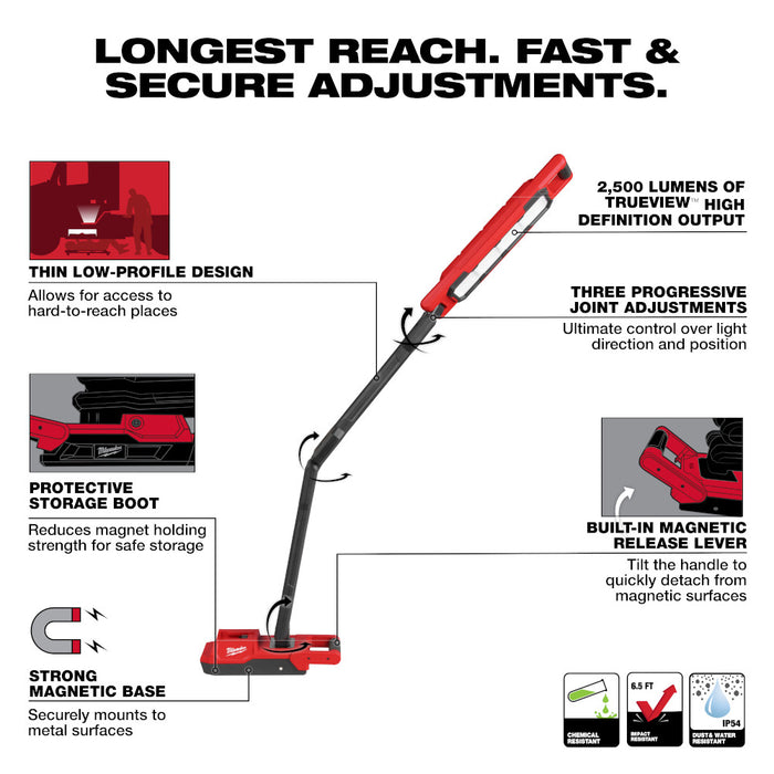 Milwaukee M18™ Magnetic Extendable Boom Light