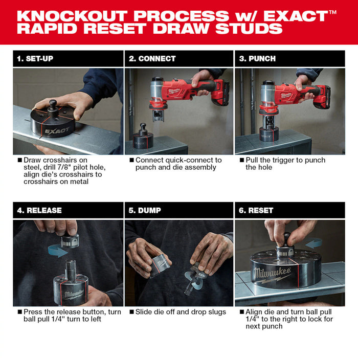 Milwaukee M18 FORCE LOGIC 6T Knockout Tool 1/2" - 2"