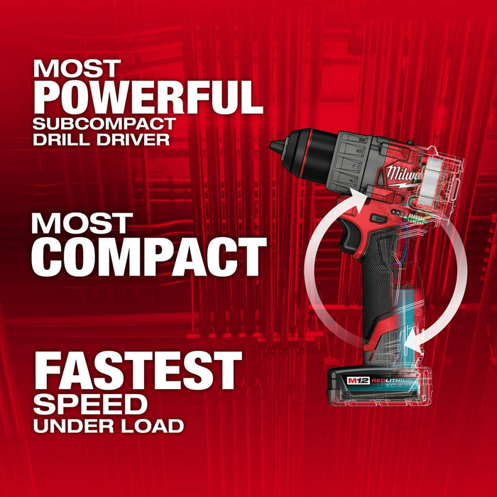 Milwaukee M12 FUEL™ 1/2" Drill/Driver Kit