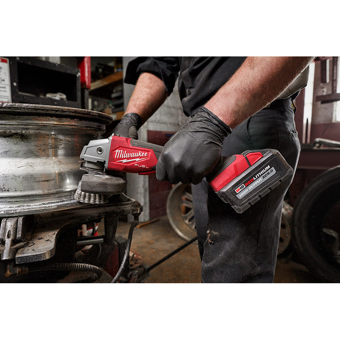 Milwaukee M18 FUEL 4-1/2" / 5" Variable Speed Braking Grinder, Paddle Switch No-Lock - Tool Only