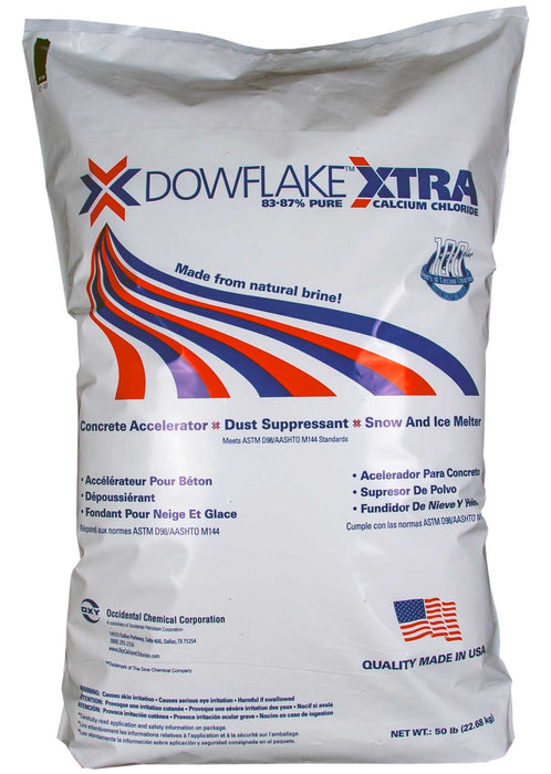 Dowflake Xtra 83-87% Calcium Chloride Flake Ice Melt - 20kg