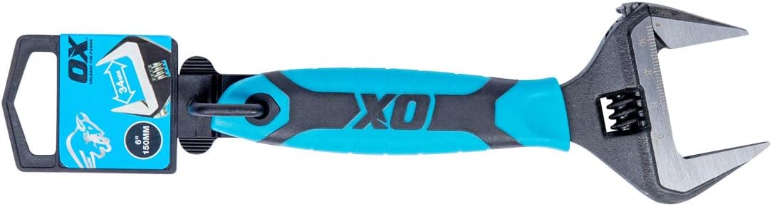 OX Pro 8" Wide Jaw Adjustable Wrench