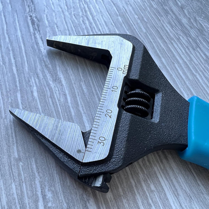 OX Pro 8" Wide Jaw Adjustable Wrench