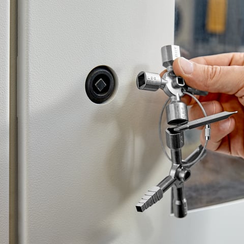 Knipex TwinKey Control Cabinet Key For All Standard Cabinets & Shut-Off Systems