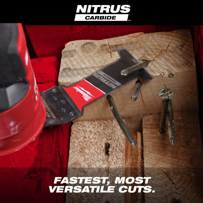 Milwaukee 10PK NITRUS CARBIDE™ Extreme Materials Universal Fit OPEN-LOK™ Multi-Tool Blade