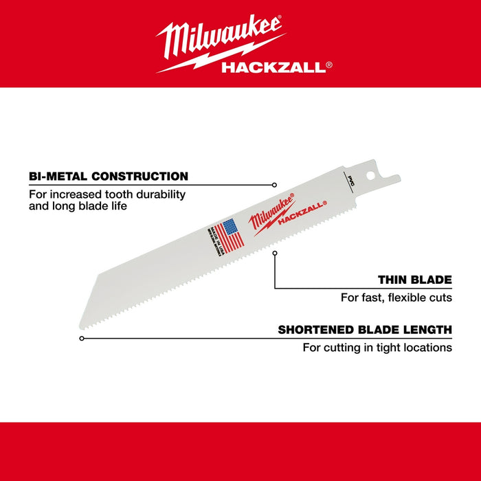 Milwaukee M12 HACKZALL® Bi-Metal Blades