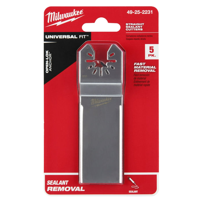 Milwaukee OPEN-LOK Wide Sealant Cutting Blades (5 Pack)