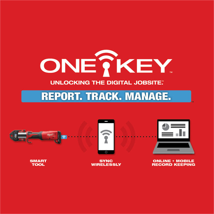 Milwaukee M18™ FORCE LOGIC™ ONE-KEY™ Press Tool w/ 1/2"-2" CTS Jaws