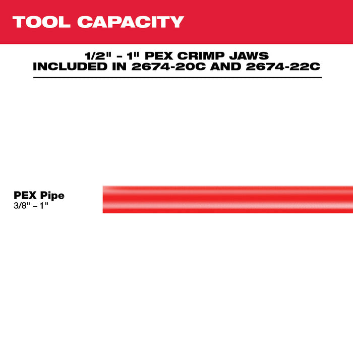 Milwaukee M18 Cordless Short Throw Press Tool Kit with PEX Crimp Jaws