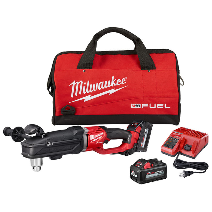 Milwaukee M18 FUEL Cordless Super Hawg 1/2" Right Angle Drill Kit