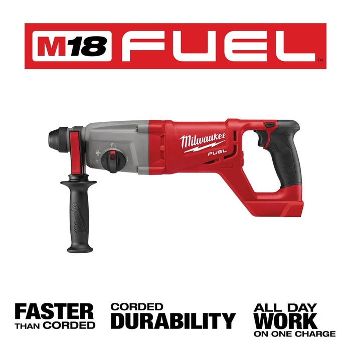 Milwaukee M18 FUEL Cordless 1" SDS-Plus D-Handle Rotary Hammer - Tool Only