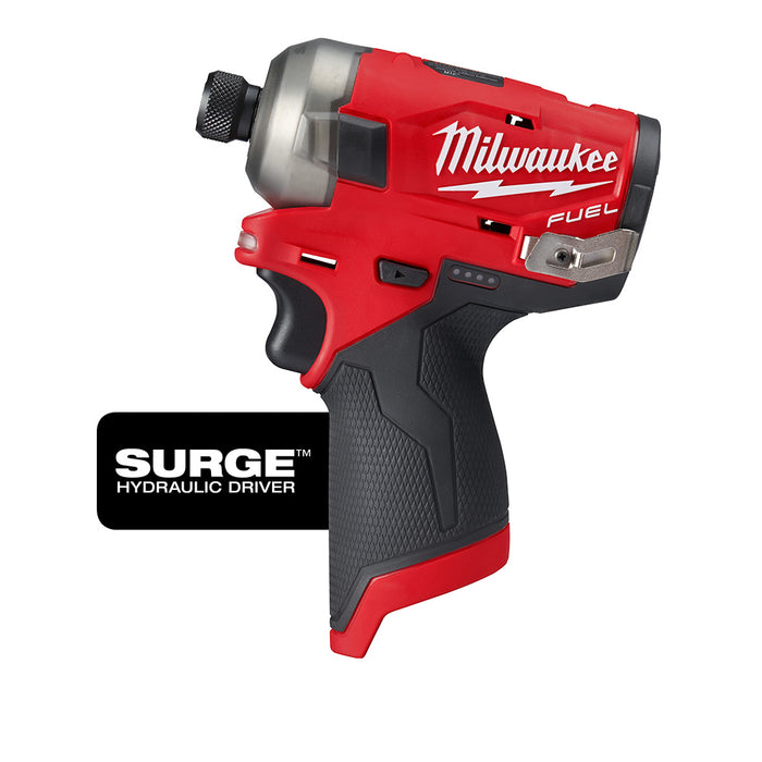 Milwaukee M12 FUEL Cordless SURGE 1/4" Hex Hydraulic Driver - Tool Only