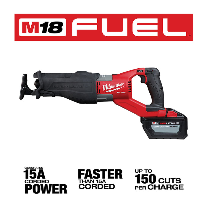 Milwaukee M18 FUEL Cordless SUPER SAWZALL Reciprocating Saw Kit