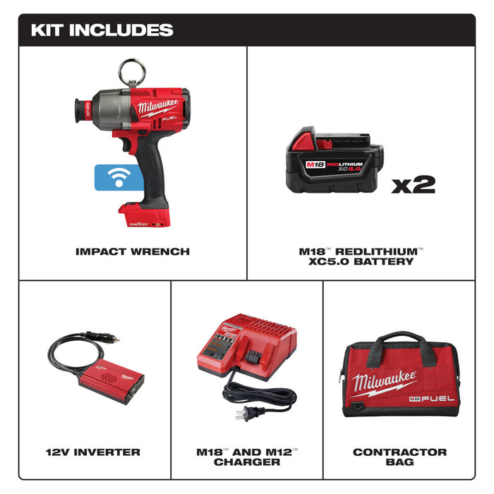 Milwaukee M18 FUEL Cordless 7/16" Hex Utility HTIW with ONE-KEY Kit