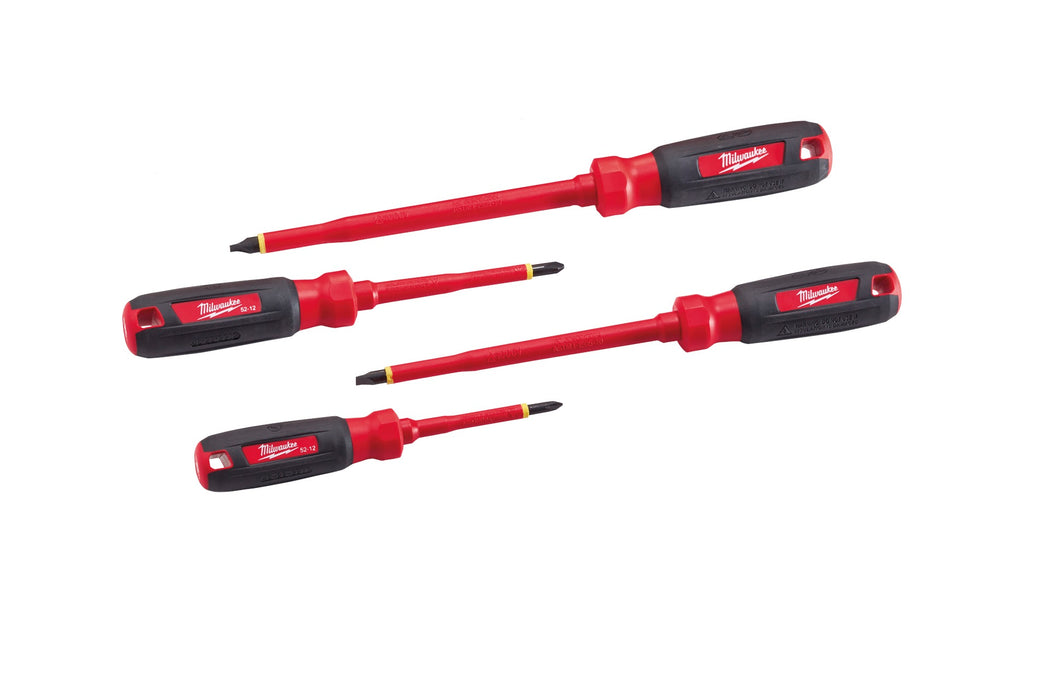 Milwaukee 4-Piece 1000V Insulated Screwdriver Set with Square Recess