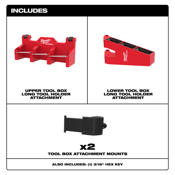 Milwaukee PACKOUT™ Tool Box Long Tool Holder Attachment