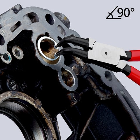Knipex Internal 90° Angled Snap Ring Pliers-Forged Tips