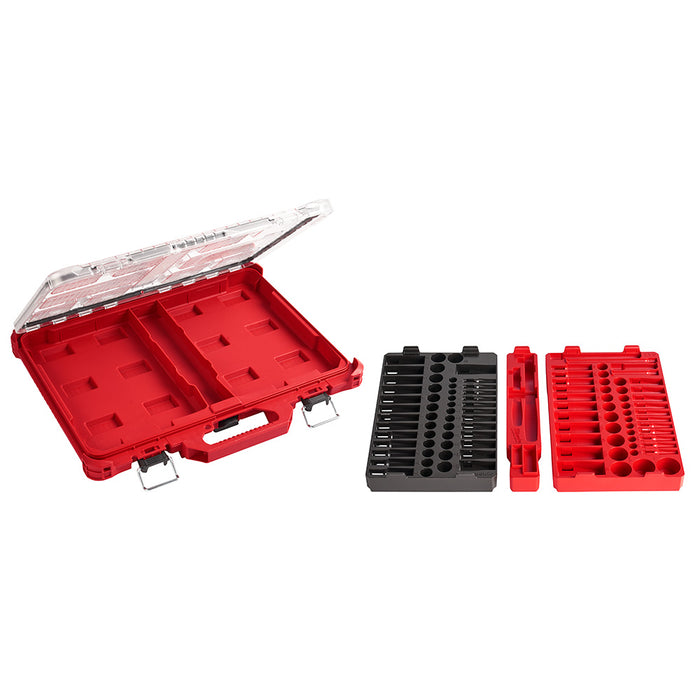 Milwaukee PACKOUT 3/8" 32PC Ratchet & Socket Set Tray - Metric