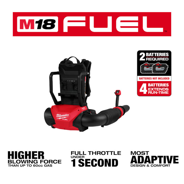 Milwaukee M18 FUEL Dual Battery Backpack Blower