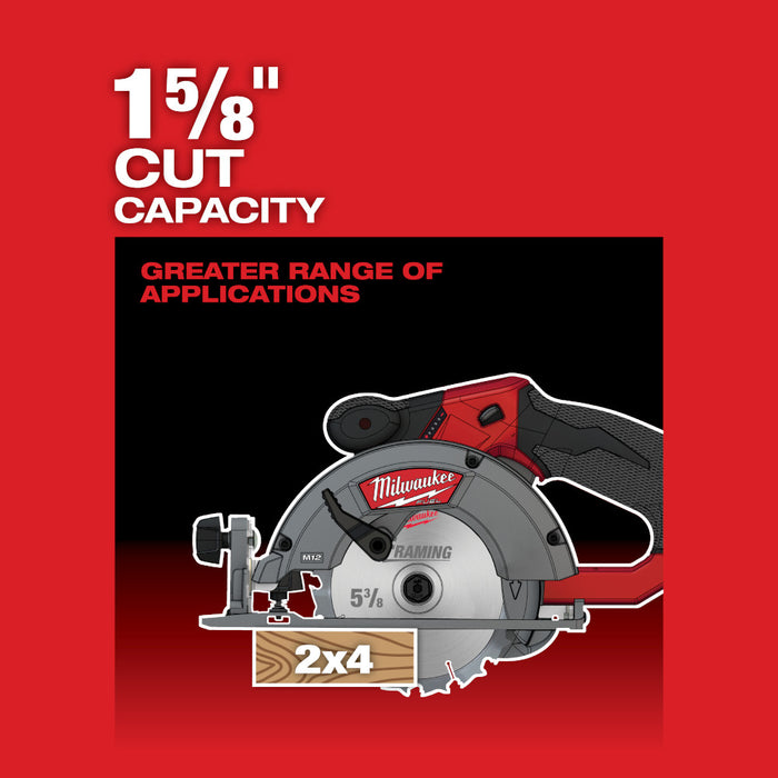 Milwaukee M12 FUEL Cordless 5-3/8" Circular Saw - Tool Only