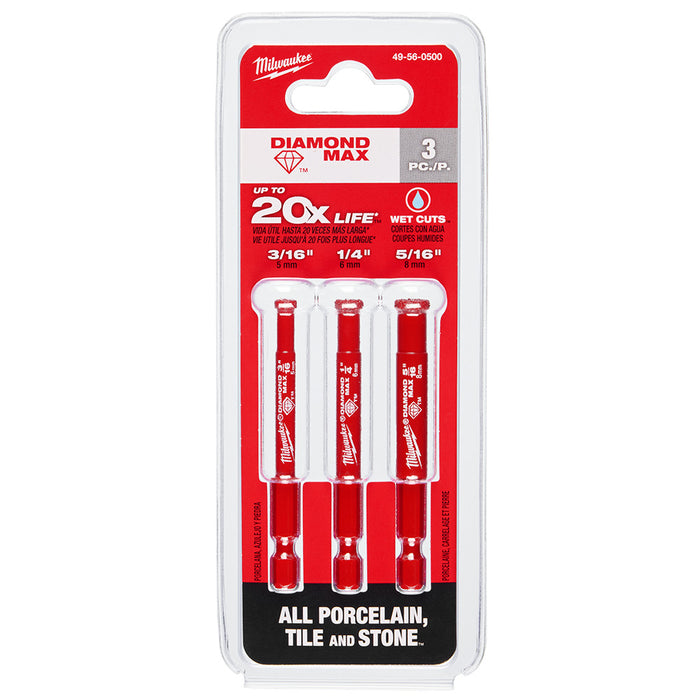 Milwaukee DIAMOND MAX Hole Saw Bit Set - 3 pc.