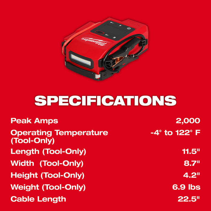 Milwaukee M18 HOTSHOT Jump Starter