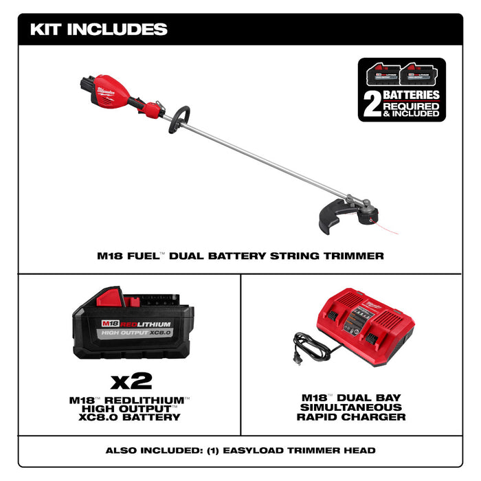 Milwaukee M18 FUEL™ 17” Dual Battery String Trimmer Kit