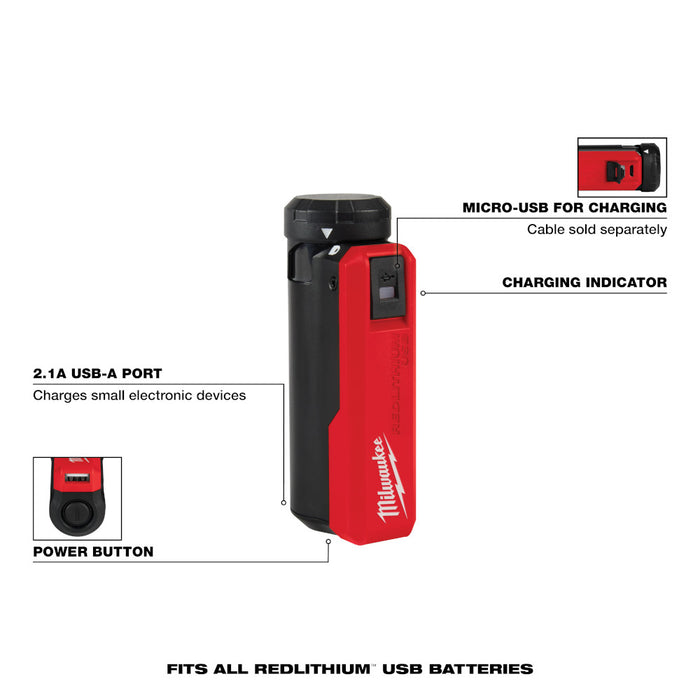 Milwaukee REDLITHIUM USB Charger & Portable Power Source Kit