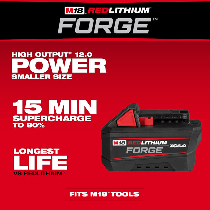 Milwaukee M18™ Dual Bay Super Charger Starter Kit w/ 2 XC6.0 FORGE™ Batteries