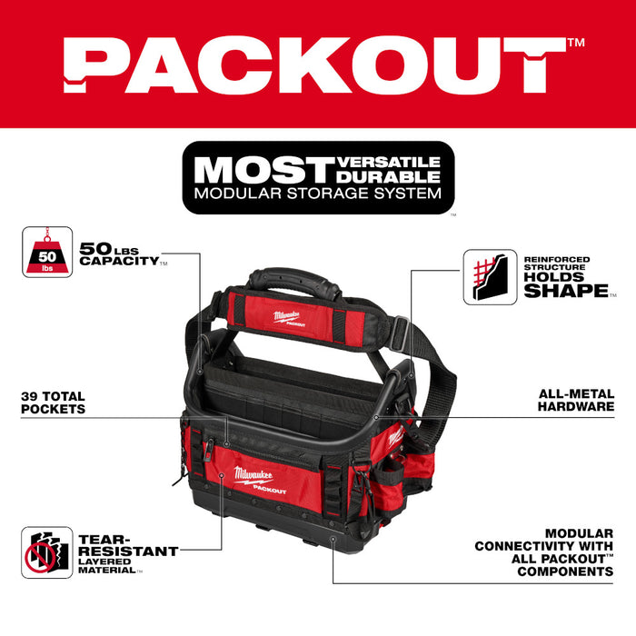 Milwaukee PACKOUT™ 15" Structured Tote