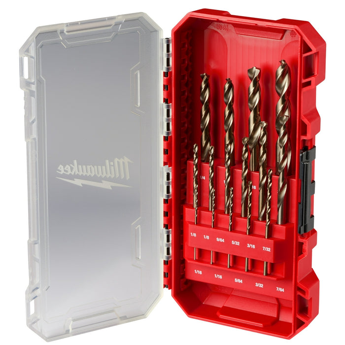 Milwaukee RED HELIX Cobalt Drill Bit Set - 15 pc.