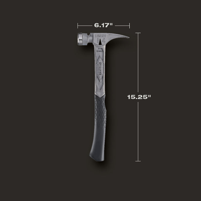 Stiletto® TIBONE™ 14oz Milled/Curved Titanium Framing Hammer