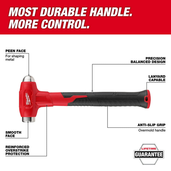 Milwaukee 16 oz. Dead Blow Ball Peen Hammer