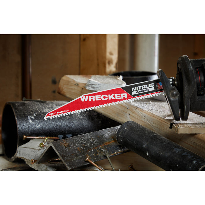 Milwaukee SAWZALL® The WRECKER with NITRUS CARBIDE Blade (5PK) - 9"