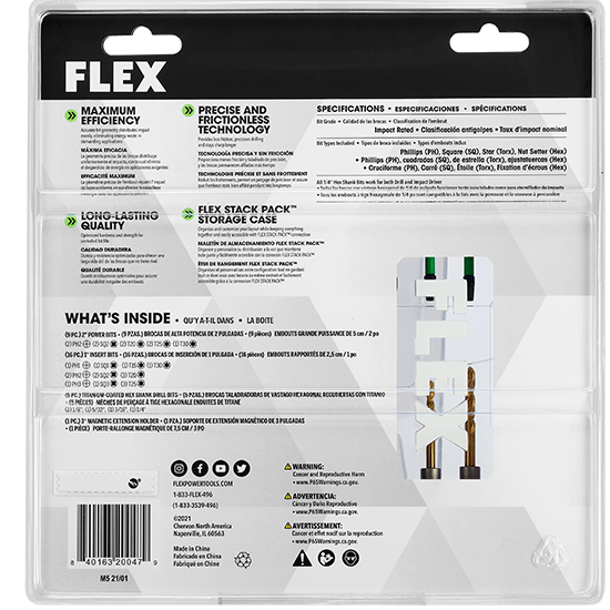 FLEX 31-Piece Impact Drill & Drive Bit Set