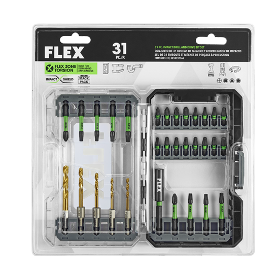 FLEX 31-Piece Impact Drill & Drive Bit Set