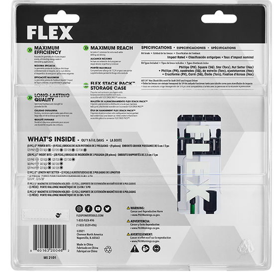 FLEX 41-Piece Impact Driver Bit Set