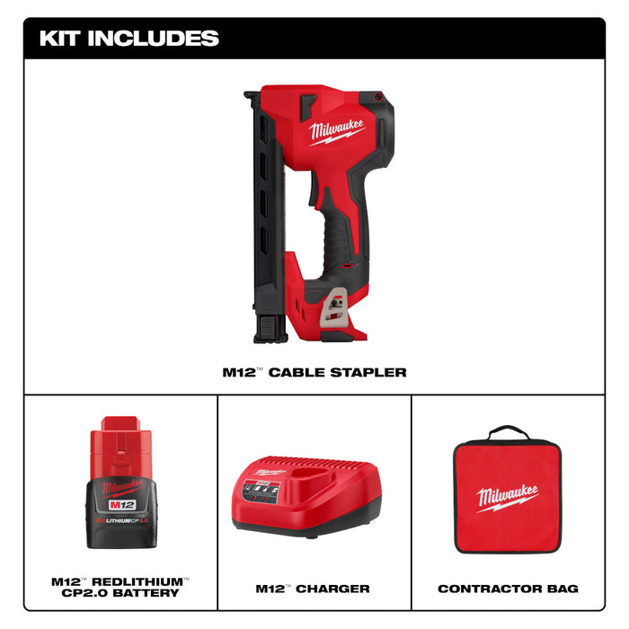 Milwaukee M12 Cable Stapler Kit